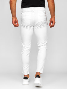 Pantaloni chinos albi Bolf 0059