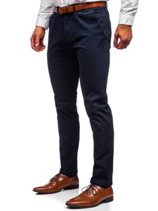 Pantaloni chinos bleumarin bărbati Bolf 1143