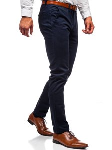 Pantaloni chinos bleumarin bărbati Bolf 1143