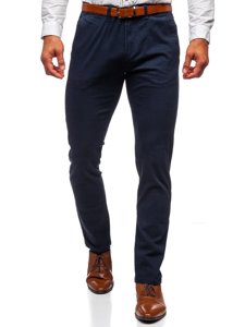 Pantaloni chinos bleumarin bărbati Bolf 1143