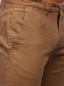 Pantaloni chinos camel bărbati Bolf 1143