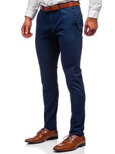 Pantaloni chinos indigo bărbati Bolf 1143