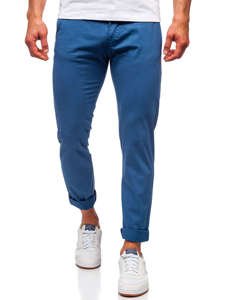 Pantaloni chinos indigo bărbați Bolf 1146