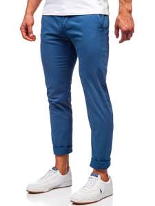 Pantaloni chinos indigo bărbați Bolf 1146