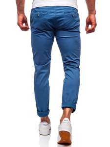 Pantaloni chinos indigo bărbați Bolf 1146