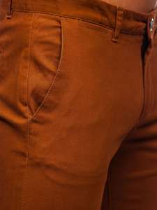 Pantaloni chinos maro bărbati Bolf 1143