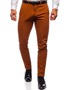 Pantaloni chinos maro bărbati Bolf 1143