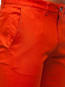 Pantaloni chinos portocaliu bărbati Bolf 1143