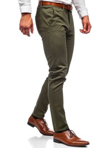 Pantaloni chinos verde bărbati Bolf 1143