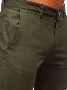 Pantaloni chinos verde bărbati Bolf 1143