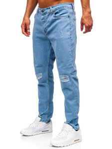 Pantaloni de blugi slim fit pentru bărbați, albaștri Bolf 6580