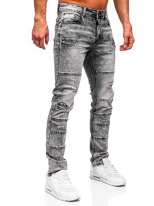 Pantaloni de blugi slim fit pentru bărbați din grafit Bolf MP0163N