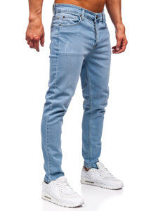 Pantaloni de blugi slim pentru bărbați, albaștri Bolf 6472