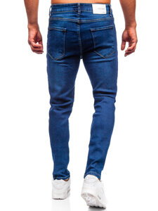 Pantaloni de blugi slim pentru bărbați, albastru marin Bolf 6735