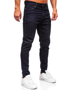 Pantaloni de blugi slim pentru bărbați, de culoare bleumarin, Bolf 5380