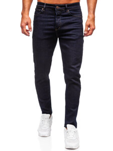 Pantaloni de blugi slim pentru bărbați, de culoare bleumarin, Bolf 5380