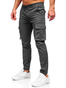 Pantaloni de jogging cargo pentru bărbați din grafit de la Bolf MP0202GS