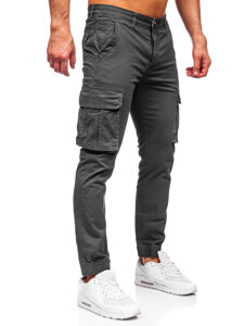 Pantaloni de jogging cargo pentru bărbați din grafit de la Bolf MP0202GS