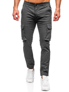 Pantaloni de jogging cargo pentru bărbați din grafit de la Bolf MP0202GS