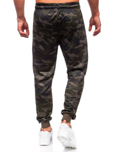 Pantaloni de jogging de camuflaj pentru bărbați, de culoare verde închis, de la Bolf JX6185