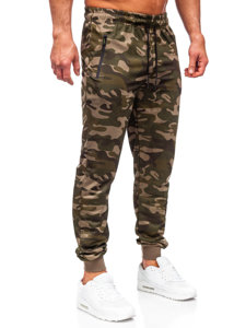 Pantaloni de jogging de camuflaj pentru bărbați verzi de la Bolf JX6185