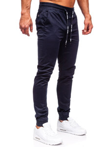 Pantaloni de jogging din țesătură bleumarin pentru bărbați de la Bolf KA6078