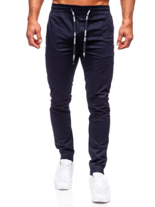 Pantaloni de jogging din țesătură bleumarin pentru bărbați de la Bolf KA6078