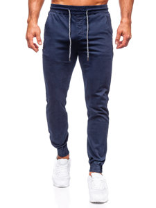 Pantaloni de jogging din țesătură bleumarin pentru bărbați de la Bolf KA6792