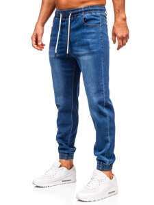 Pantaloni de jogging pentru bărbați albaștri Bolf 8155