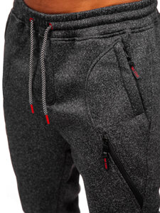 Pantaloni de jogging pentru bărbați izolați cu grafit Bolf Q1104