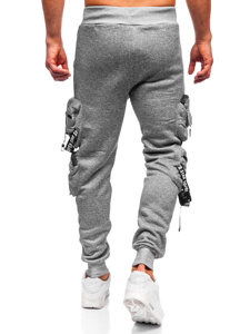 Pantaloni de jogging pentru bărbați izolați gri, pantaloni cargo, pantaloni de trening de la Bolf HSS350