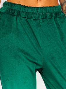 Pantaloni de training catifea verzi dame Bolf 3840