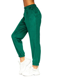 Pantaloni de training catifea verzi dame Bolf 3840