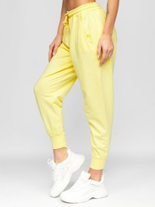 Pantaloni de training galbeni dame Bolf 0011