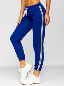 Pantaloni de trening albastru-cobalt dame Bolf YW01020B