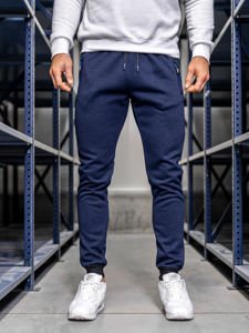 Pantaloni de trening bărbați bleumarin Bolf AM72