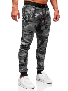 Pantaloni de trening bărbați camuflaj-grafit Bolf KZ15