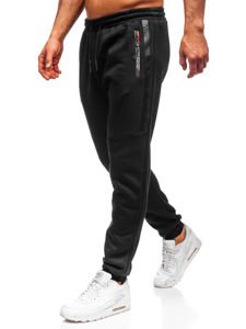 Pantaloni de trening bărbați negri Bolf JX8982