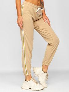 Pantaloni de trening bej dame Bolf YW01020B