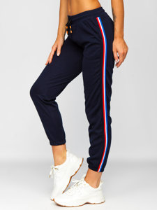 Pantaloni de trening bleumarin dame Bolf YW01020