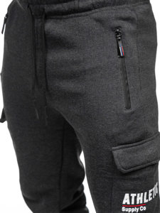 Pantaloni de trening cargo joggers grafit Bolf JX6028