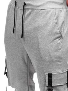 Pantaloni de trening cargo joggers gri Bolf 8K1117