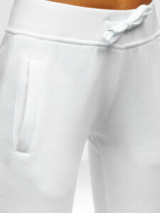 Pantaloni de trening dame albi Bolf CK-01