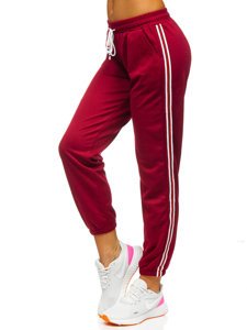 Pantaloni de trening dame bordo Bolf YW01020A