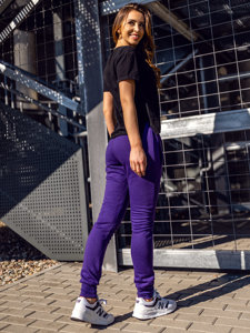 Pantaloni de trening dame violet Bolf CK-01