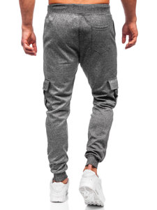 Pantaloni de trening grafit cargo joggers Bolf 8K1130