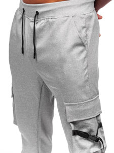 Pantaloni de trening gri cargo joggers Bolf 8K1118