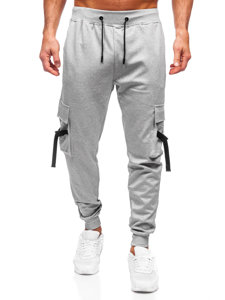 Pantaloni de trening gri cargo joggers Bolf 8K1118