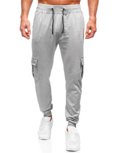 Pantaloni de trening gri cargo joggers Bolf 8K1130