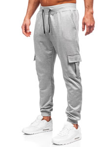 Pantaloni de trening gri cargo joggers Bolf 8K1130